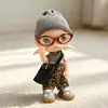 Lugar de Ensueño de Zsiga Escala 1/8 Muñeca de 20 cm Hermana Gazi Pantalones Anchos con Estampado de Leopardo Conjunto de Camiseta de Chica Dulce con Gato