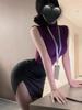 Lingerie Plus Size Puro Desejo Secretária Bodycon Saia Uniforme de Aeromoça Noite Apaixonada Conjunto Sem Tirar Qqny Mulheres