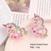 Accesorios de resina de dibujos animados para manualidades joyería transfronteriza destello fino accesorio de pinza para el pelo de crema de caballo único funda de teléfono móvil hebilla de zapato
