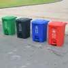 Lixeira Plástica Espessa de 50 Litros com Pedal para Shoppings, Supermercados, Limpeza Pública, com Tampa, Espessada para Uso na Rua e em Ambientes Internos
