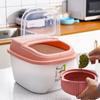Cubo de arroz de cocina, caja de arroz sellada para el hogar, olla de arroz, contenedor de almacenamiento de harina, caja de almacenamiento de arroz a prueba de insectos y humedad
