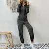 Estación Independiente de Amazon Comercio Exterior Otoño e Invierno Más Vendido Multicolor Ropa Europea y Americana Transfronteriza Color Sólido Ropa de Trabajo Casual Mono Delgado