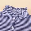 Cuello Falso Unisex Nuevo Algodón Denim Casual Camisa Forro Medio Cuerpo Cuello Falso Clásico Rayado Cuello Falso