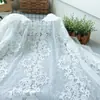 Tela de Encaje de Malla Blanca Cortina Tela de Fondo para Fotos de Boda Mesa de Comedor Vestido Ropa