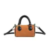 Bolso Bandolera Nuevo Estilo Coreano para Niños, Bolso Cubo Rayado de Pana Retro para Niños, Bolso de Hombro Mini Simple para Bebé