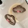 Pinza de Nube con Corte Estampado de Leopardo para Mujer, Nuevo Accesorio para el Cabello de Alta Gama Otoño e Invierno 2025 para Volumen, Pinza de Tiburón en la Parte Posterior de la Cabeza