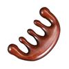 Peine de Masaje de Sándalo Peine Meridiano para el Cuero Cabelludo Peine de Masaje de Dientes Anchos Peine de Madera Maciza para el Hogar Pequeño Peine de Cinco Dientes Souvenir Sándalo Dorado