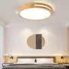 Luminária de Teto para Quarto Cor Noz Usado Estilo Chinês Novo Iluminação para Sala de Estudo Quarto Principal Iluminação de Espectro Completo Proteção para os Olhos