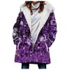 Casaco Color Block Feminino Outono 2023 Mais Vendido no Exterior Wgwe Top Lã Felpuda Estilo Vintage Casaco Trench Grosso