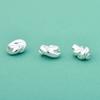 Plata Esterlina S925 Seiko Brillante Afortunado Plata Espaciadores Nudo Trenzado Accesorios Personalizados DIY Pulsera de Cristal con Cuentas