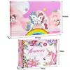 Amazon 1.75cm altura de caja 73 Piezas caja de cristal colorida para niños pulsera DIY unicornio set hecho a mano pulsera