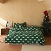 Set de cuatro piezas de algodón tejido Clase A con estampado de dibujos animados lindos Algodón Algodón Suave Agradable a la piel Dormir desnudo Ropa de cama para las cuatro estaciones