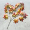 Hojas de árbol artificiales: hojas de arce rojo, hojas de arce japonés, hojas de ginkgo, hojas de plátano de sombra, hojas de sicómoro, hojas de arce de cinco puntas, ramas de aliso, hojas de plástico artificial