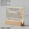 Producto de gran venta transfronteriza: Tabla Periódica de los Elementos Químicos de Secundaria Regalo de Cumpleaños Decoración de Escritorio para Aprendizaje Adorno, en Stock para Entrega Rápida