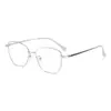 Óculos de Moda Lisos Novo Estilo 2025 com Proteção Anti-Luz Azul Armações de Óculos de Alta Qualidade Europeias e Americanas para Mulheres Metal Podem Ser Equipados com Lentes Planas