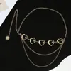 Joyería Transfronteriza Europea y Americana, Cadena Corporal Estilo Cool Corazón Luna Creciente Sol, Cadena de Cintura con Colgante de Girasol Metálico Retro