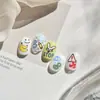 Tomoni Pegatinas de Manicura Finas y Resistentes Populares Lindas Pegatinas de Manicura para Niños Icono de Dibujos Animados Ultra-Finas Sin Rastro Material