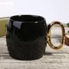 Tazas Creativas de Lujo Ligero para Parejas con Asas Chapadas en Oro, Tazas de Cerámica, Tazas de Café, Logo Personalizado, Tazas a Juego, Regalos Empresariales