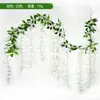 Glicínia flor artificial trepadeira flor cordão trepadeira cobertura de tubo de ar condicionado enrolar cobertura de tubo de ar condicionado cobertura feia decorativa