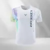 25 Novos Modelos de Uniformes de Badminton, Uniformes Profissionais de Treinamento para Homens, Mulheres e Crianças, Uniformes de Badminton no Mesmo Estilo, Tops Esportivos, Compra em Grupo com Impressão