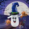Juguete Inflable de Broma de Halloween Fantasma de Terror con Luz Decoración de Escenario Vaso Inflable