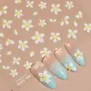 Nuevo Calcomanía para Uñas Redanco 5D Estampado Flor de Margarita Popular Calcomanía Estéreo para Uñas He-1217