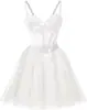 Estilo Nuevo 2026 Elegante Ceñidor de Cintura Sin Tirantes Malla Fiesta de Cumpleaños Dama de Honor Vestido de Noche para Mujeres, Suministro Transfronterizo