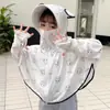 Roupa de Proteção Solar Infantil Seda Gelada 2026 Verão Proteção UV para Meninas e Meninos Estilosa Fina Respirável com Capuz Roupa de Proteção Solar