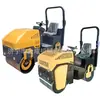 Rodillo compactador de caminos de 1 tonelada, 2 toneladas, 3 toneladas, con doble rueda de acero, compactador de tierra vibratorio Precio