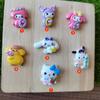 Lindo animal pequeño DIY crema pegamento horquilla casera teléfono móvil carcasa joyería resina accesorios material