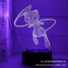 Venta al por mayor de fábrica caricatura nuevo bikachu combinación 3d luz nocturna linterna de celebridad de internet LED colorido lámpara de mesa creativa