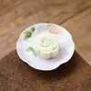 Posavasos de cerámica Dan Yun Yunshang para taza de té, alto valor estético, juego de taza y platillo personal exquisito, plato de aperitivos estilo chino para uso doméstico