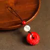 Llavero de Cinabrio Pixiu de la Fortuna Colgante para Llaves de Coche para Hombres y Mujeres, Hebilla de Seguridad del Año del Zodiaco Cadena para Colgar en el Teléfono