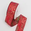 Acessórios Bordados Étnicos Antigos Vermelhos Estilo Chinês Fita Bordada de Ano Novo Laço DIY Acessórios de Cabelo Fita