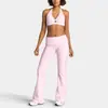 Conjunto de Yoga Calça Flare Dobrável Chen Shijie, Roupa Esportiva Respirável, Lindo Conjunto Fitness para Levantar Costas e Quadril para Mulheres