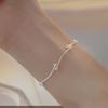Pulseira doudou nó design nicho pulseira namoradas pulseira meninas 2022 novo prata esterlina feminino criativo