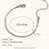 Joias de Aço Inoxidável Popular Europeu Americano Nova Moda Simples Joia de Mão Corrente em Forma de O Aço Titânio Corrente de Cobra Pulseira de Elos Finos Mulheres