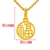 Pingente de Ouro da Sorte Vietnamita Imitado 3D Rígido Dourado, Cadeado Simples Banhado a Cobre com Ouro 24K, Acessório DIY Feito à Mão