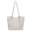 Bolsa de palha trançada estilo simples para mulheres, nova coleção 2026, bolsa de ombro de grande capacidade, bolsa de mão elegante e versátil