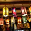 Lámpara de papel Dongba Lijiang Estilo Étnico Linterna Pura Hecha a Mano Decoración de Bar Pantalla de Lámpara de Araña Linterna de Papel Tie-Dye de Yunnan