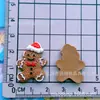 Série de Natal Luvas do Papai Noel Árvore de Natal Alce Homem de Gengibre Meias Grampo de Cabelo Elástico de Cabelo Acessórios de Resina
