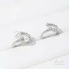 Retenção de Cor Forte Anel de Dedo Aberto com Contas Preenchidas com Ouro 14K Formato Especial Moda Luxo Acessível Anel Aberto Suporte para Anel de Pérola Adesivo Artesanal DIY