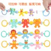 Cuerdas de Tres Animales, Sonajero para Bebé, Móvil de Cuna, Colgante de Juguete, Sonajero de Mano para Bebé, Juguetes Extensibles para Recién Nacidos