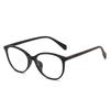 Gafas Pequeñas Frescas y Sencillas Estilo Coreano para Mujer, Estilo Lujo Accesible, Patas con Textura de Madera, Monturas de Gafas de Moda, Gafas Planas de Moda con Filtro de Luz Azul