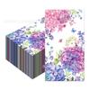 CZJ043 Papel desechable para fiestas, con diseño de hortensias y flores de acuarela para bebés