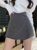 Plus Size Novo Estilo Chinês Irregular Terno Calças Saia Verão menina gordinha Cintura Alta Shorts Slimming Design Sense Saia