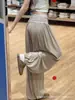 Pantalones holgados tipo linterna color caqui para mujer, estilo fino de verano, pantalones jogger para petite, de cintura alta, adelgazantes, pantalones casuales holgados