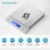 Balanza de Alimentos Específica para Cocina con Pantalla LCD, Balanza Electrónica Portátil de Acero Inoxidable Multifuncional de Alta Precisión