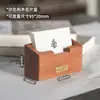 Soporte de Exhibición de Tarjetas de Presentación de Latón, Caja de Almacenamiento de Tarjetas de Nogal Negro, Logo, Portatarjetas de Estilo Lujo Ligero, Exhibidor de Postal para Recepción