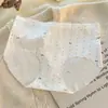 En Stock Más Vendidas de Seda Helada Estilo Japonés Estampadas Bragas de Seda Helada para Mujer, Simples de Una Pieza de Cintura Media Sin Costuras para Niñas